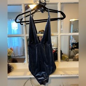 Velvet body suit